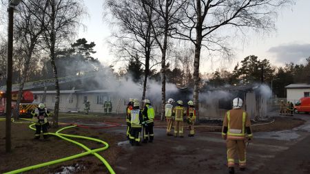 Brand in Flüchtlingsunterkunft in Staumühle Foto: Kreis Paderborn, Ralf Hilker 